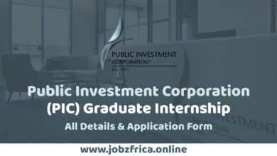 Public Investment Corporation (PIC) Graduate Internship